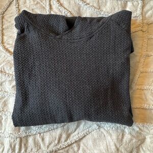 Textured double knit hoodie